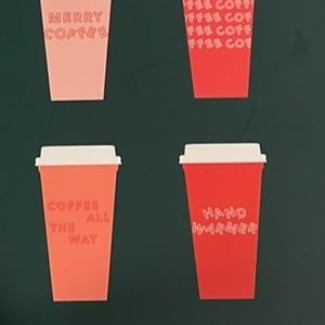 Starbucks🎄Reusable Hot Cups - MERRY HOLIDAY Edition NWT-NIB